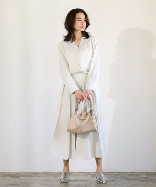 Green Parks ３ＳＥＴスカーフ付コードハンドルバッグｉｎポーチ Beige