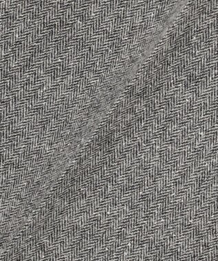 23区 L シルクネップヘリンボーン ワイドパンツ ブラック系