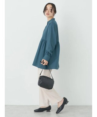 earth music&ecology サイドティアードチュニック Blue Green