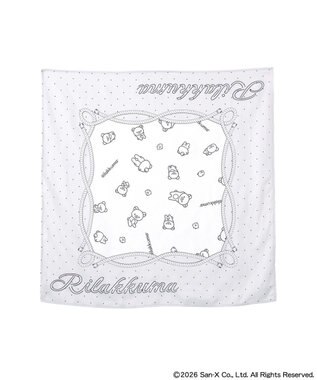 earth music&ecology 【予約】リラックマ×earth アソートドットスカーフ グレー