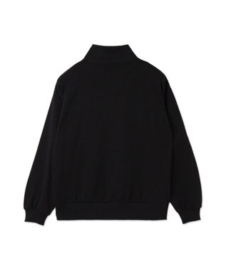 WEGO グラフィックハーフジップビッグスウェット ブラック