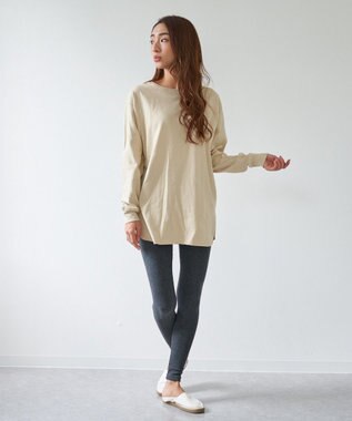 OP／FILA 【OP】あたたか表起毛レギンス チャコールグレー