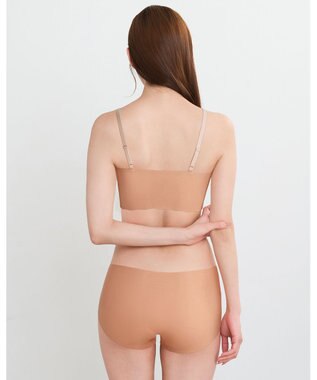 WACOAL 【GOCOCi ゴコチ】 ノンワイヤー ハーフトップ 伸びのよい素材を使用 ムレにくく快適 フラット仕上げ ホックなし ブラトップ レディース CGG220 /ワコール ピーチ