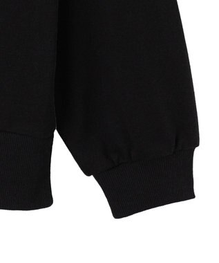 WEGO グラフィックハーフジップビッグスウェット ブラック