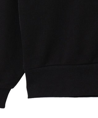 WEGO グラフィックハーフジップビッグスウェット ブラック