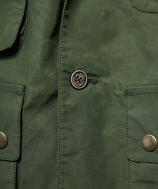 JOSEPH ABBOUD MOUNTAIN 【軽量・テ―ム・ヤルビーコラボ】プリント ワックスクロス ベスト カーキ系