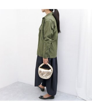 UNBILLION カシュカシュ cachecache / ハーフムーンワンハンドルミニショルダー ライトゴールド