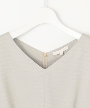 自由区 【カタログ掲載・洗える】レースブラウスコンビ ワンピース サンドベージュ