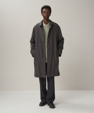 ATON NIDOM SILK | シルクパッドバルマカーンコート - UNISEX