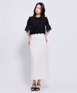 TOCCA LACE DREAMLET レースカットソー ブラック系