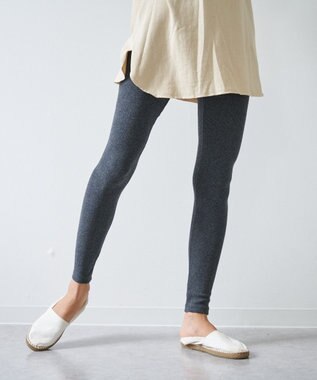 OP／FILA 【OP】あたたか表起毛レギンス チャコールグレー