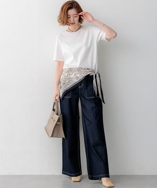 23区 【先行予約】23区 Summer DENIM ベイカーパンツ ネイビー系
