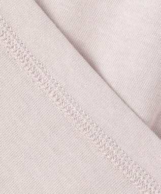 Feroux 【UVケア】スタンドネックフレンチスリーブ Tシャツ グレージュ系