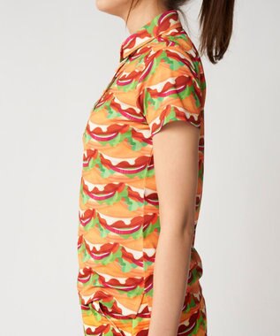 FILA GOLF／marie claire 【Loudmouth】柄ポロシャツ Burger Mania