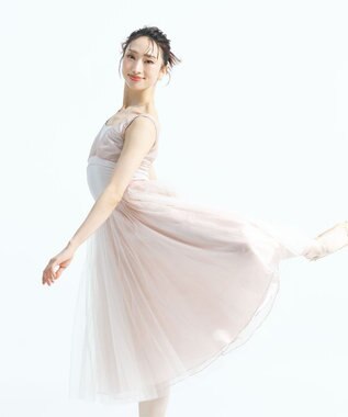 Chacott 【AKANE TAKADA】ノースリーブレオタード オフホワイト