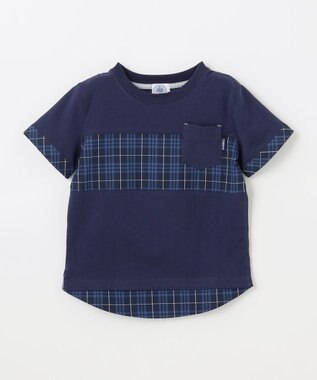J.PRESS KIDS 【110-130cm】マドラスＴシャツ ネイビー系