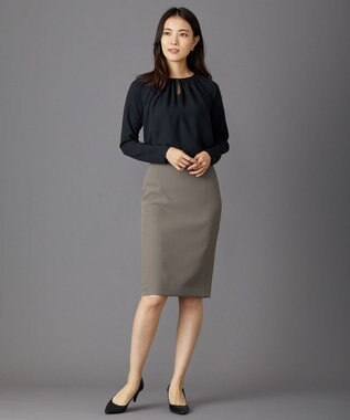 BEIGE， 【L-size】ALINE / ロングスリーブブラウス Black