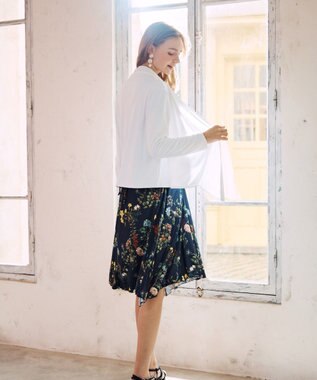 San-ai Resort（三愛水着楽園） 【UPF50＋】ショート丈羽織り　M・L【San-ai Resort（サンアイリゾート）】 ホワイト