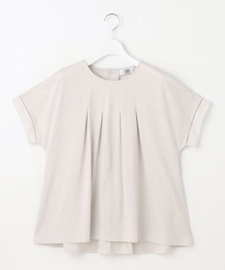 J.PRESS LADIES 【洗える・接触冷感】プレーティングジャージー フレア カットソー グレージュ系