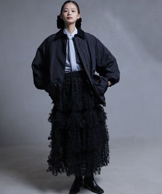 組曲 S 【組曲×setsuko sagittaire】ケーキチュール スカート ブラック系