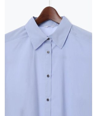 Te chichi ピンタックフレアカフスシャツ サックスブルー