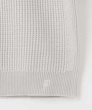 23区GOLF 【23Fondation/WOMEN】ワッフル ニット ライトグレー系