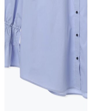 Te chichi ピンタックフレアカフスシャツ サックスブルー