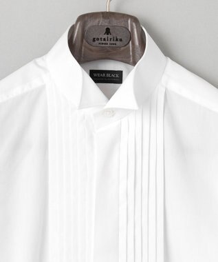 GOTAIRIKU 【WEAR BLACK】ブザム比翼ウィングカラー ドレスシャツ ホワイト系