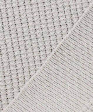 23区GOLF 【23Fondation/WOMEN】ワッフル ニット ライトグレー系