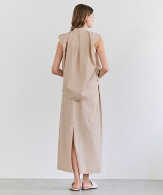 BEIGE， MALLOW / コットンタック イージーフレアスカート Beige