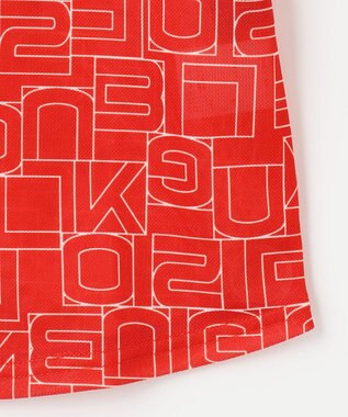 23区GOLF 盛夏対応のマルチ機能【接触冷感・UVケア・吸水速乾】【WOMEN】総ロゴ カノコシャツ オレンジ系5