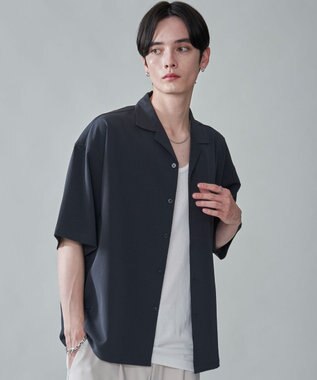 WEGO クレープオープンカラーシャツ（SS）