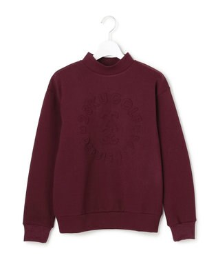 23区GOLF 【WOMEN】エンボスロゴダンボールモックネック ワイン系