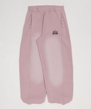 WEGO 【ユニセックス着用ITEM/ウエストゴム】ロゴスウェットパンツ ピンク