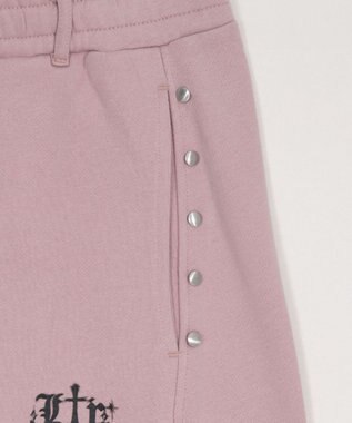 WEGO 【ユニセックス着用ITEM/ウエストゴム】ロゴスウェットパンツ ピンク