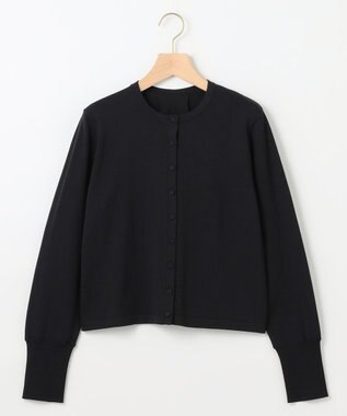 組曲 クルミボタン ニットカーディガン ブラック系