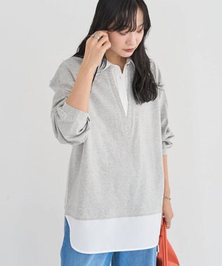 Green Parks 衿レイヤードッキングチュニック