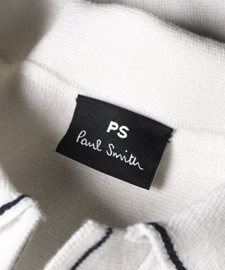 Paul Smith ハンドクラフトエンブロイダリー 半袖ニットシャツ ホワイト