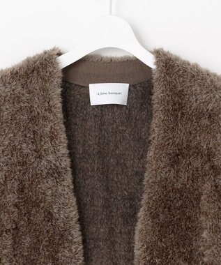 自由区 【カトリエムブーケ】Gilet de fourrure ファージレ モカ