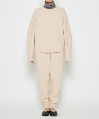 uncrave 【洗える】スムースニット カーディガン（uncrave WHITE） エクリュ