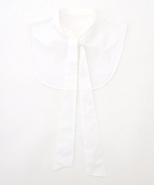 J.PRESS LADIES 【洗える・3way】スタンド リボン デコカラー 付け襟 ホワイト系1
