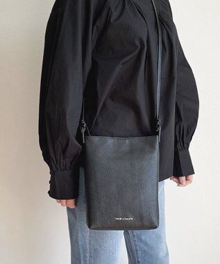 Hekhèr Le Style de Vie 新色追加【日本製】シュリンクレザー ショルダーバッグ ブラック