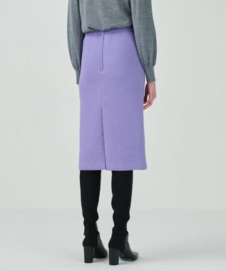 GRACE CONTINENTAL ウールペンシルスカート パープル