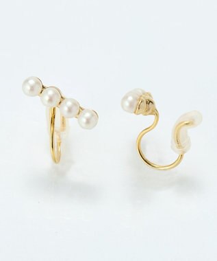 Phoebe 【痛くないシリーズ/金属アレルギー対応】バランスパールライトフィットイヤリング　ゴールド ゴールド