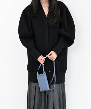 Atelier nuu 本革 スマホショルダー ジーンブルー