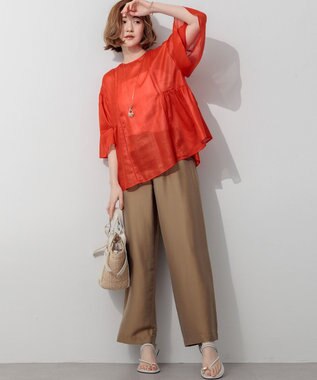 23区 メタルドロップ＆リング ネックレス ゴールド系