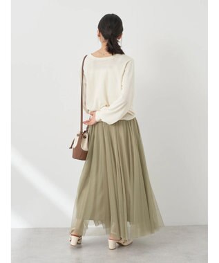 earth music&ecology 前後２ＷＡＹちびパールボタンカーディガン Ivory