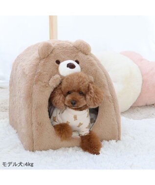 PET PARADISE ペットパラダイス くまちゃん ハウス 《テディ柄》 小型犬 テディ柄