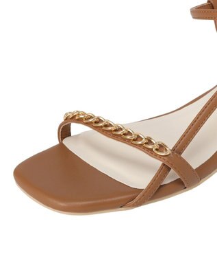 AMERICAN HOLIC チェーンヌーディサンダル Camel