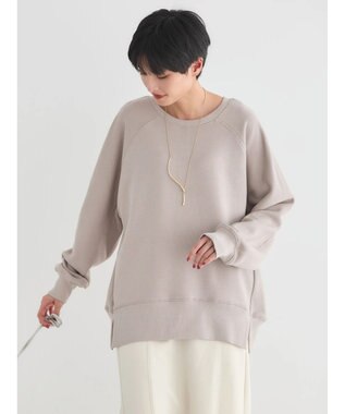 AMERICAN HOLIC バックＶラグランスウェット Gray Beige